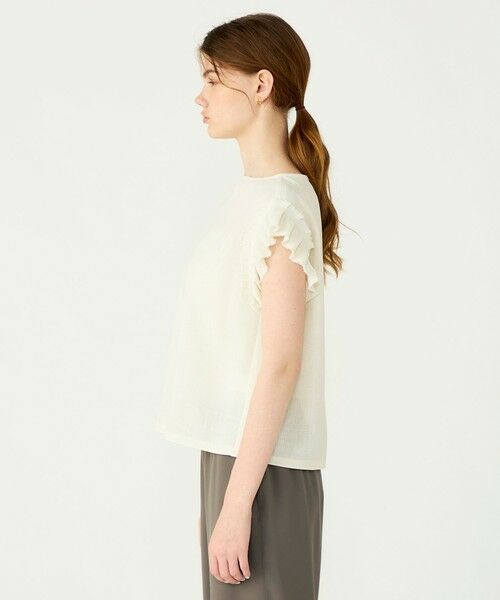 TOMORROWLAND / トゥモローランド シャツ・ブラウス | 【WEB限定・先行予約】カラミ フリルスリーブブラウス | 詳細3