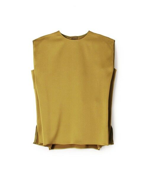 TOMORROWLAND / トゥモローランド シャツ・ブラウス | ノーブルサテン ノースリーブブラウス（45 キャメル）