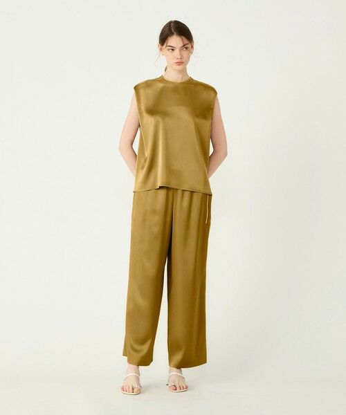 TOMORROWLAND / トゥモローランド シャツ・ブラウス | ノーブルサテン ノースリーブブラウス | 詳細1