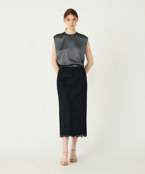 TOMORROWLAND / トゥモローランド シャツ・ブラウス | ノーブルサテン ノースリーブブラウス | 詳細10