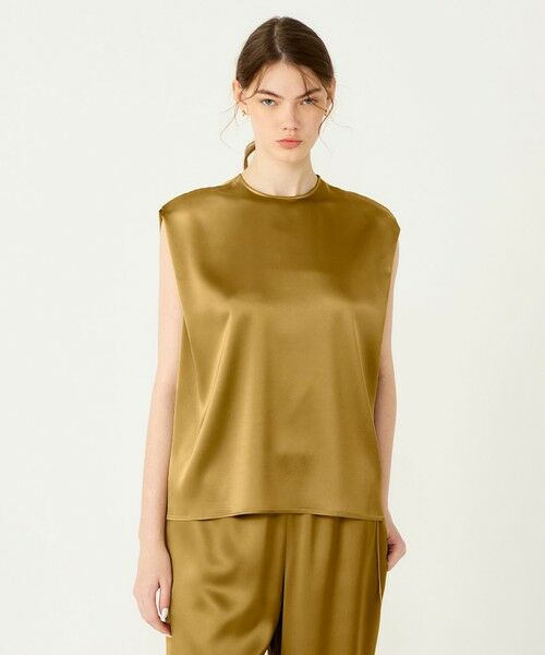 TOMORROWLAND / トゥモローランド シャツ・ブラウス | ノーブルサテン ノースリーブブラウス | 詳細2