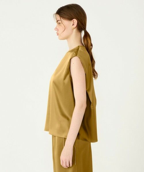 TOMORROWLAND / トゥモローランド シャツ・ブラウス | ノーブルサテン ノースリーブブラウス | 詳細3