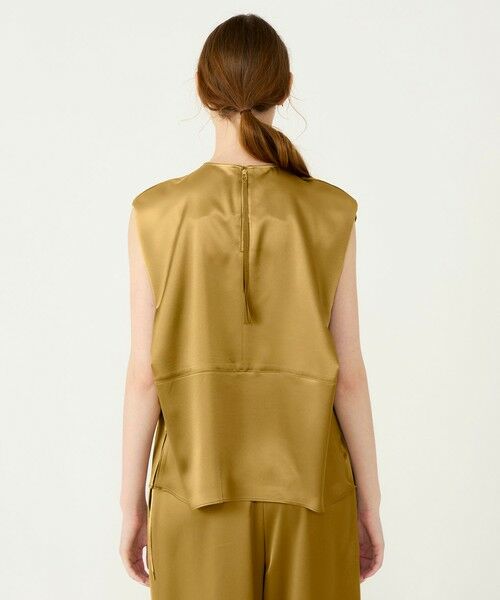 TOMORROWLAND / トゥモローランド シャツ・ブラウス | ノーブルサテン ノースリーブブラウス | 詳細4