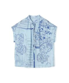 TOMORROWLAND / トゥモローランド シャツ・ブラウス | 【別注】manipuri for Ballsey Glass dome Flower ボウタイブラウス