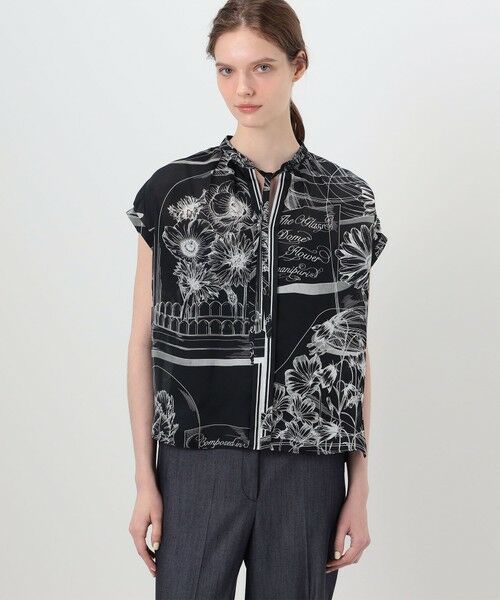 TOMORROWLAND / トゥモローランド シャツ・ブラウス | 【別注】manipuri for Ballsey Glass dome Flower ボウタイブラウス | 詳細2