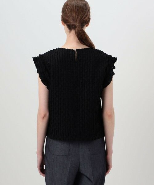 TOMORROWLAND / トゥモローランド シャツ・ブラウス | グリッドカットジャカード フリルフレンチブラウス | 詳細4