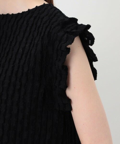 TOMORROWLAND / トゥモローランド シャツ・ブラウス | グリッドカットジャカード フリルフレンチブラウス | 詳細7