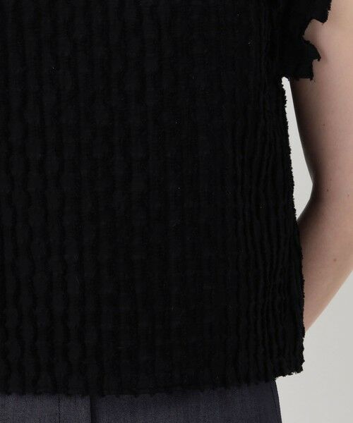 TOMORROWLAND / トゥモローランド シャツ・ブラウス | グリッドカットジャカード フリルフレンチブラウス | 詳細8