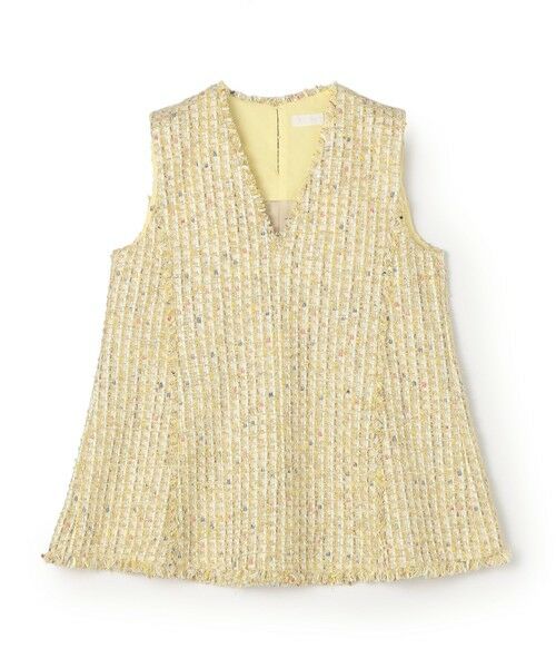 TOMORROWLAND / トゥモローランド その他トップス | ブライトヤーンツイード セミフレアプルオーバー（22 イエロー系）