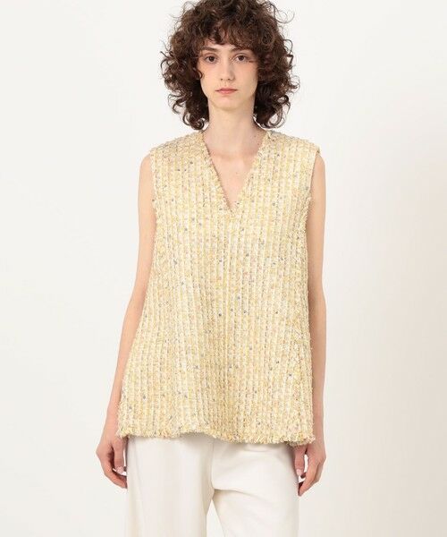 TOMORROWLAND / トゥモローランド その他トップス | ブライトヤーンツイード セミフレアプルオーバー | 詳細2