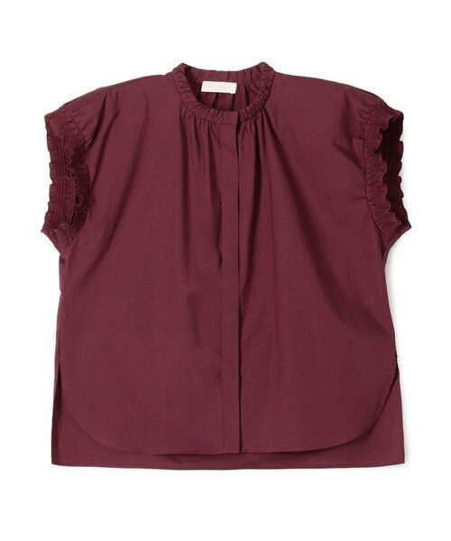 TOMORROWLAND / トゥモローランド シャツ・ブラウス | プロセスドコットン シャーリングブラウス（77 ボルドー）