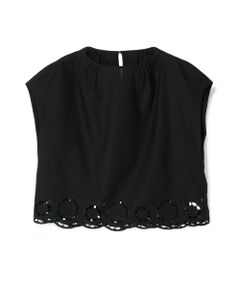 TOMORROWLAND / トゥモローランド シャツ・ブラウス | エアリーメッシュ フレンチスリーブプルオーバー