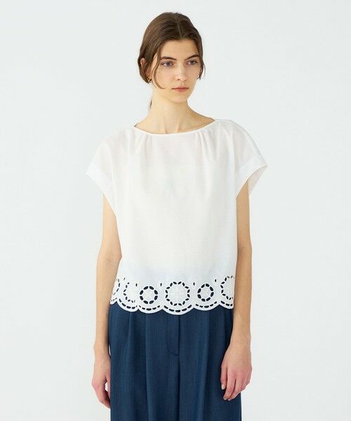 TOMORROWLAND / トゥモローランド シャツ・ブラウス | エアリーメッシュ フレンチスリーブプルオーバー | 詳細2