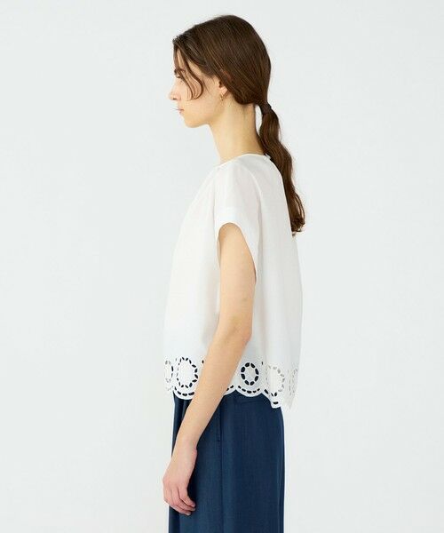 TOMORROWLAND / トゥモローランド シャツ・ブラウス | エアリーメッシュ フレンチスリーブプルオーバー | 詳細3