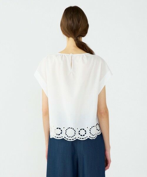 TOMORROWLAND / トゥモローランド シャツ・ブラウス | エアリーメッシュ フレンチスリーブプルオーバー | 詳細4