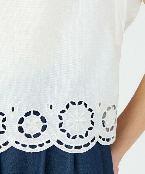 TOMORROWLAND / トゥモローランド シャツ・ブラウス | エアリーメッシュ フレンチスリーブプルオーバー | 詳細8