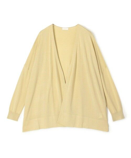 TOMORROWLAND / トゥモローランド カーディガン・ボレロ | エヴァーシルク ワイドカーディガン（41 ライトベージュ）