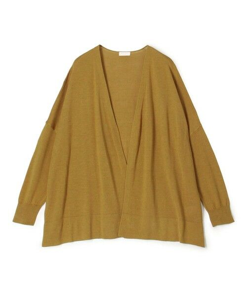 TOMORROWLAND / トゥモローランド カーディガン・ボレロ | エヴァーシルク ワイドカーディガン（45 キャメル）