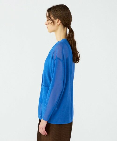 TOMORROWLAND / トゥモローランド カーディガン・ボレロ | ダブルカバーコットンナイロン Vネックカーディガン | 詳細4