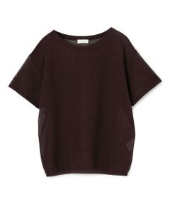 TOMORROWLAND / トゥモローランド ニット・セーター | ダブルカバーコットンナイロン ショートスリーブプルオーバー