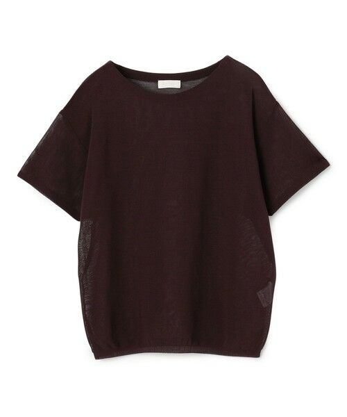 TOMORROWLAND / トゥモローランド ニット・セーター | ダブルカバーコットンナイロン ショートスリーブプルオーバー（49 ブラウン）