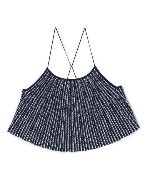 TOMORROWLAND / トゥモローランド その他トップス | ファインファンシーボーダー フレアキャミソール（68 ネイビー系）