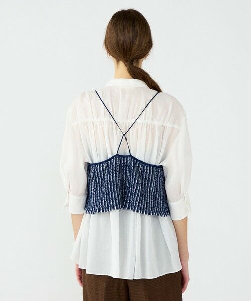 TOMORROWLAND / トゥモローランド その他トップス | ファインファンシーボーダー フレアキャミソール | 詳細4