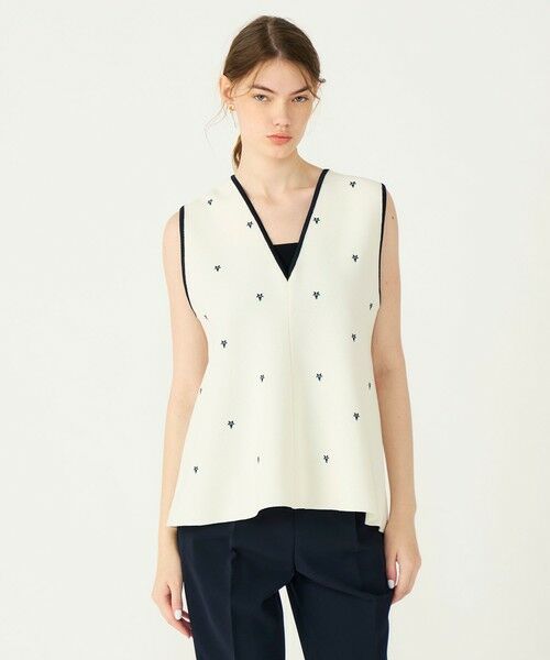 TOMORROWLAND / トゥモローランド ニット・セーター | 【WEB先行予約】ミラノリブ 2-wayノースリーブプルオーバー | 詳細9