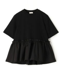 TOMORROWLAND / トゥモローランド Tシャツ | 【WEB限定・先行予約】ジャージーコンビ ペプラムプルオーバー