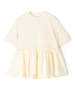 TOMORROWLAND / トゥモローランド Tシャツ | 【WEB限定・先行予約】ジャージーコンビ ペプラムプルオーバー