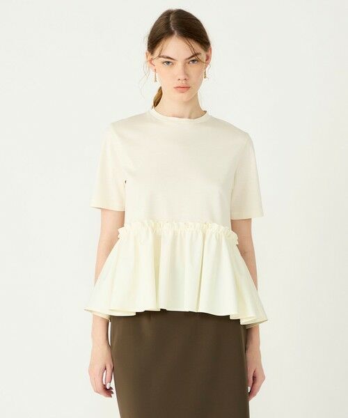 TOMORROWLAND / トゥモローランド Tシャツ | 【WEB限定・先行予約】ジャージーコンビ ペプラムプルオーバー | 詳細2