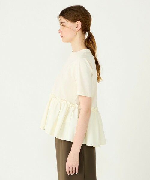 TOMORROWLAND / トゥモローランド Tシャツ | 【WEB限定・先行予約】ジャージーコンビ ペプラムプルオーバー | 詳細3