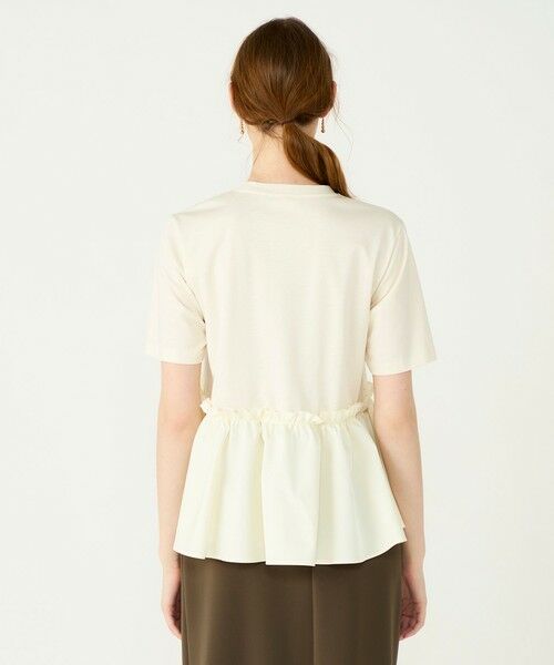 TOMORROWLAND / トゥモローランド Tシャツ | 【WEB限定・先行予約】ジャージーコンビ ペプラムプルオーバー | 詳細4