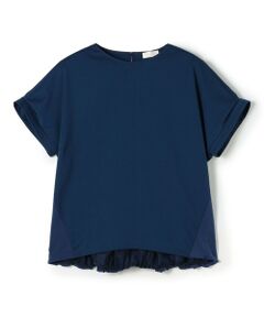 TOMORROWLAND / トゥモローランド カットソー | スムースポンチ コンビプルオーバー
