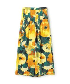 TOMORROWLAND / トゥモローランド その他パンツ | スカンブルフラワープリント タックワイドパンツ