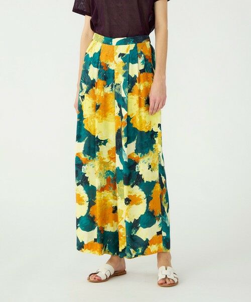 TOMORROWLAND / トゥモローランド その他パンツ | スカンブルフラワープリント タックワイドパンツ | 詳細2