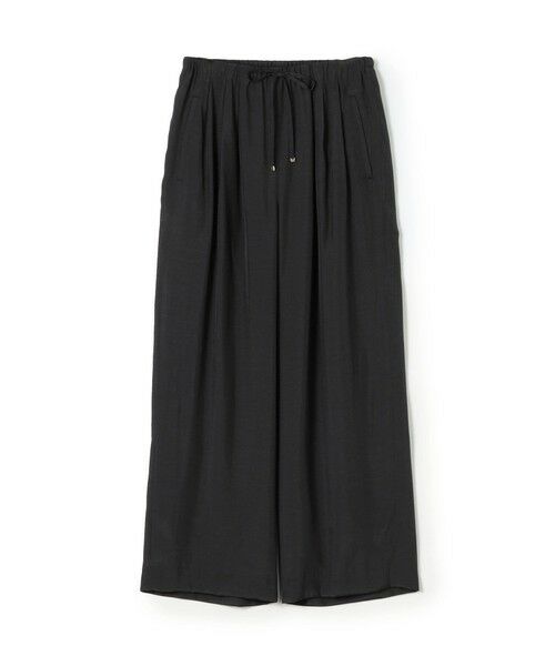 TOMORROWLAND / トゥモローランド その他パンツ | シルキーブロード ドロストワイドパンツ（17 ダークグレー）