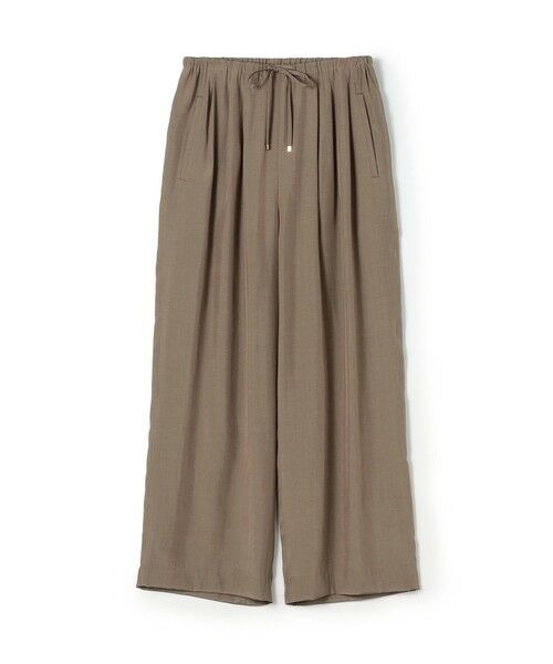 TOMORROWLAND / トゥモローランド その他パンツ | シルキーブロード ドロストワイドパンツ（47 ブラウン）