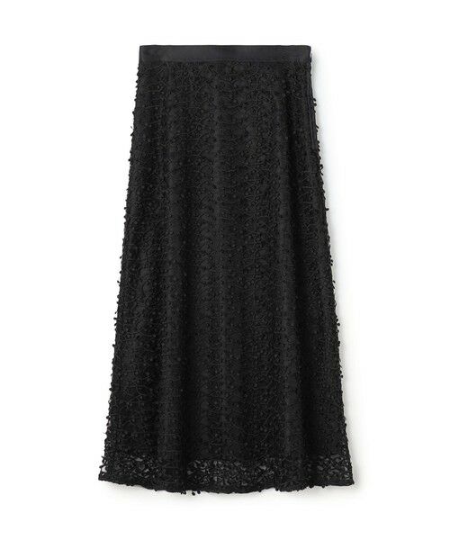 TOMORROWLAND / トゥモローランド ロング・マキシ丈スカート | ダングルチュール トラペーズスカート（19 ブラック）