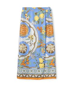 TOMORROWLAND / トゥモローランド ロング・マキシ丈スカート | 【別注】manipuri for Ballsey Antique Recipe ラップスカート