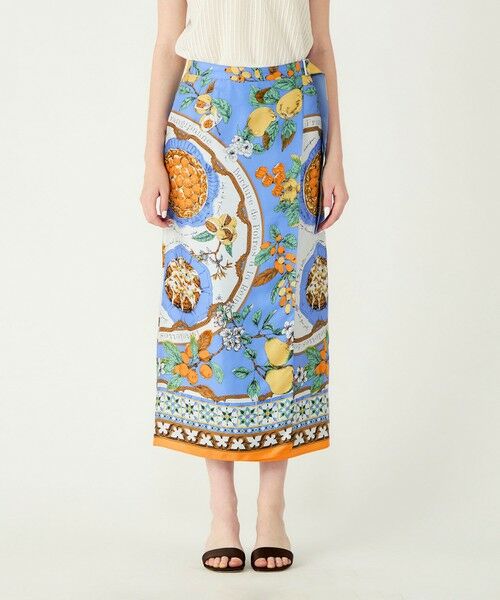 TOMORROWLAND / トゥモローランド ロング・マキシ丈スカート | 【別注】manipuri for Ballsey Antique Recipe ラップスカート | 詳細2