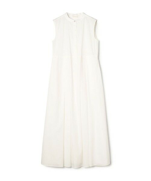 TOMORROWLAND / トゥモローランド ロング・マキシ丈ワンピース | プロセスドコットン ピンタックマキシワンピース（11 ホワイト）