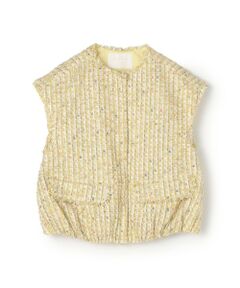 TOMORROWLAND / トゥモローランド ベスト | ブライトヤーンツイード ショートジレ