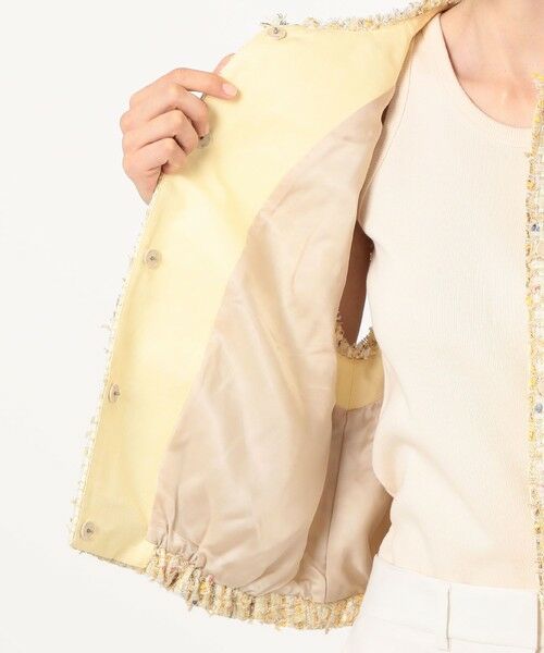 TOMORROWLAND / トゥモローランド ベスト | ブライトヤーンツイード ショートジレ | 詳細5