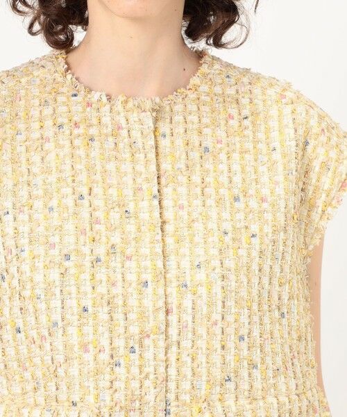 TOMORROWLAND / トゥモローランド ベスト | ブライトヤーンツイード ショートジレ | 詳細6