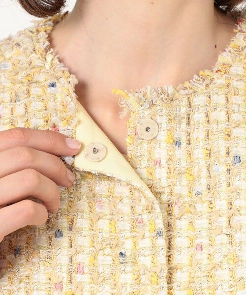 TOMORROWLAND / トゥモローランド ベスト | ブライトヤーンツイード ショートジレ | 詳細9