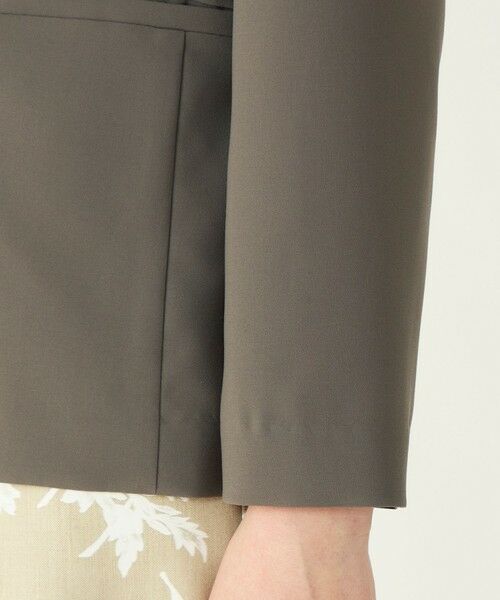 TOMORROWLAND / トゥモローランド ノーカラージャケット | 【WEB先行予約】サブレジョーゼット Vカラー1Bジャケット | 詳細9