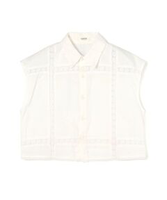 TOMORROWLAND / トゥモローランド シャツ・ブラウス | スーピマコットン レースコンビコンパクトシャツ