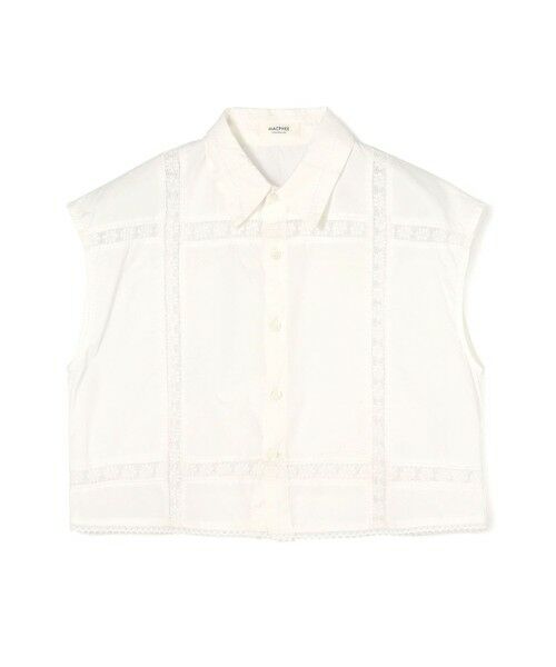 TOMORROWLAND / トゥモローランド シャツ・ブラウス | スーピマコットン レースコンビコンパクトシャツ（11 ホワイト）