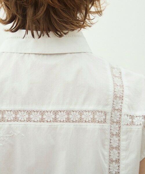 TOMORROWLAND / トゥモローランド シャツ・ブラウス | スーピマコットン レースコンビコンパクトシャツ | 詳細6